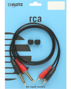 unbalanced pro twin cable with RCA and jack plugs