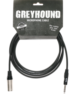 GREYHOUND mikrofon kabel with male XLR by Neutrik® to balanced jack plug