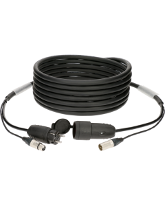audio and power hybrid cable with XLR 3p. and Schuko