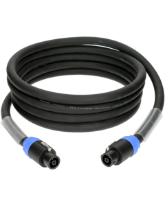 speaker cable eXtreme, PVC black, 8 x 4.0 mm² with metal speakON F-M