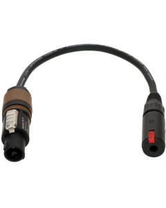 speaker adapter 2x 1.5 mm² with speakON F and mono jack socket